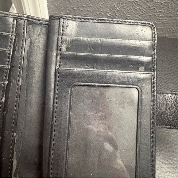 Coach Zipper buckle wallet black wallet small - Picture 6 of 12